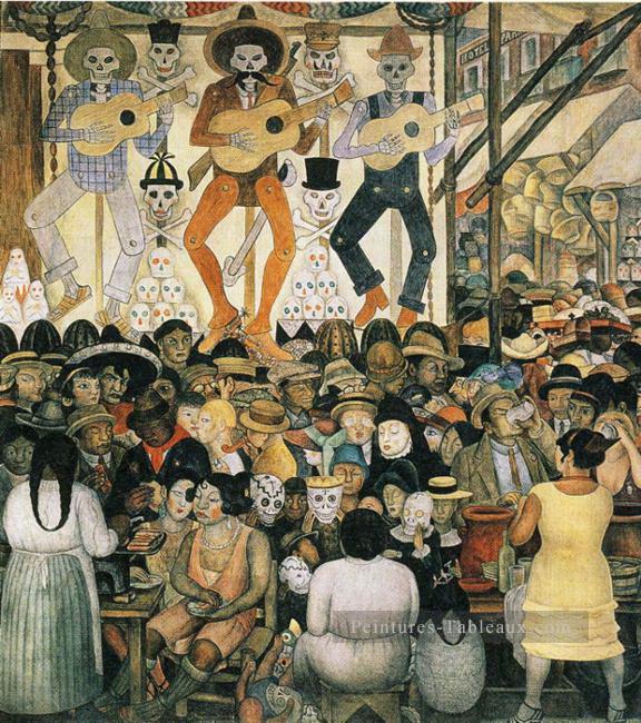 Le jour des morts Diego Rivera Peintures à l'huile